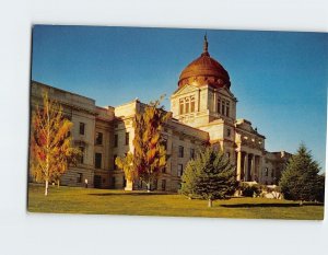 Postcard Montana's impressive capitol building at Helena, Montana