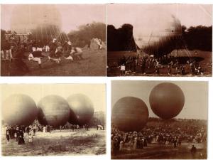 BALLONS, BALLOONS AIRCRAFT AVIATION 24 PHOTOS & LITHO TRADE CARDS