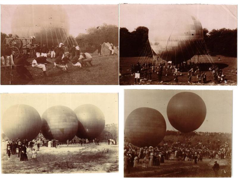 BALLONS, BALLOONS AIRCRAFT AVIATION 24 PHOTOS & LITHO TRADE CARDS