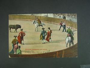 Bullfighting Tijuana Mexico  c1910 Postcard