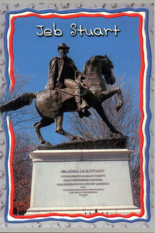 VA - Richmond. Confederate General J.E.B. Stuart Monument