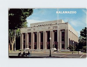 Postcard - City Hall - Kalamazoo, Michigan