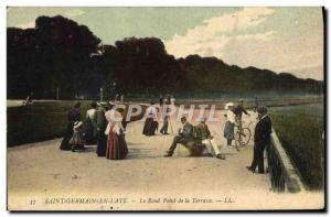 Postcard Old Saint Germain En Laye Le Rond Point de la Terrasse