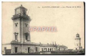 Old Postcard Sainte Adresse Lighthouse Lighthouses of Heve