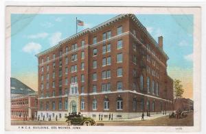 YMCA Building Des Moines Iowa 1920s postcard