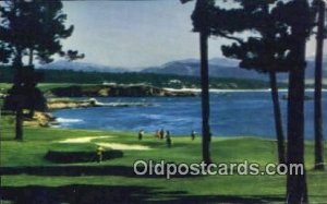 Pebble Beach, Monterey Peninsula, CA USA Golf, Golfing 1959 light wear, posta...