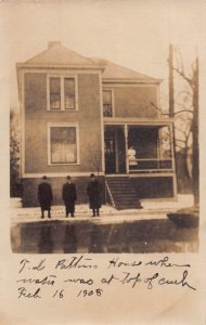 J79/ Wheeling Island West Virginia RPPC Postcard c1908 Flood Disaster 206