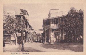 Ismailia Negrelli Street Vintage Postcard