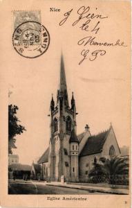 CPA AK NICE Ãglise Americaine (374964)