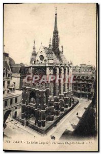 Old Postcard Paris La Sainte Chapelle