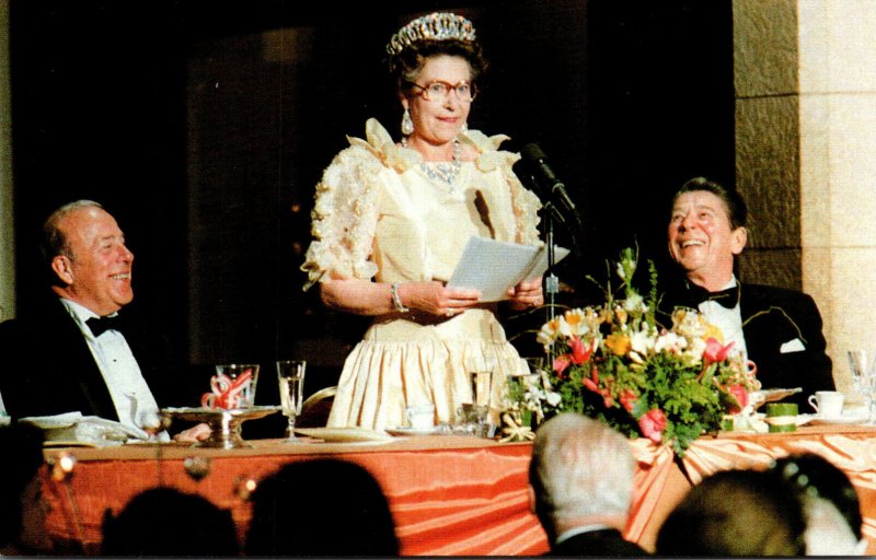 President Reagan and Queen Elizabeth In San Francisco 3 March 1983