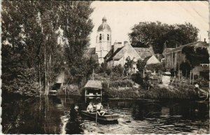 CPA NOGENT-le-ROTROU - Église St-Laurent et bords de l'Huisne (131552)