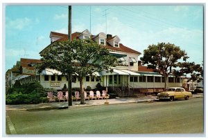 c1950 Watson's Restaurant Front View Classic Car Roadside Ocean City NJ Postcard 