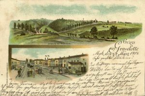 france, GRAVELOTTE, Multiview, Panorama, Street Scene (1902) Postcard