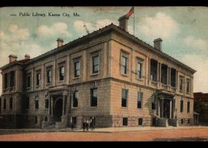 Ottawa KS to Massillon OH Public Library Kansas City MO Vintage Postcard B05