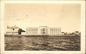Saint-Jean-Eudes Hospital at Havre-Saint-Pierre Real Photo Postcard