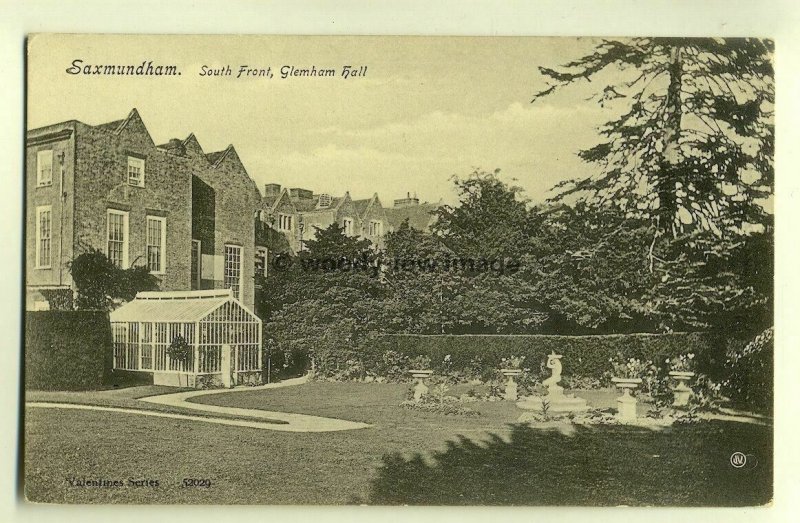 tp6754 - Suffolk - South Front & Gardens of Glemham Hall, Saxmundham -  Postcard