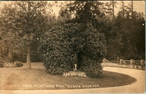 RPPC Lovers Arch Point Defiance Park Tacoma WA Washington UNP Postcard T14