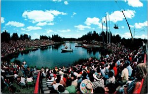 Vtg Hayward Wisconsin WI Lumberjack Bowl World Championship Historyland Postcard