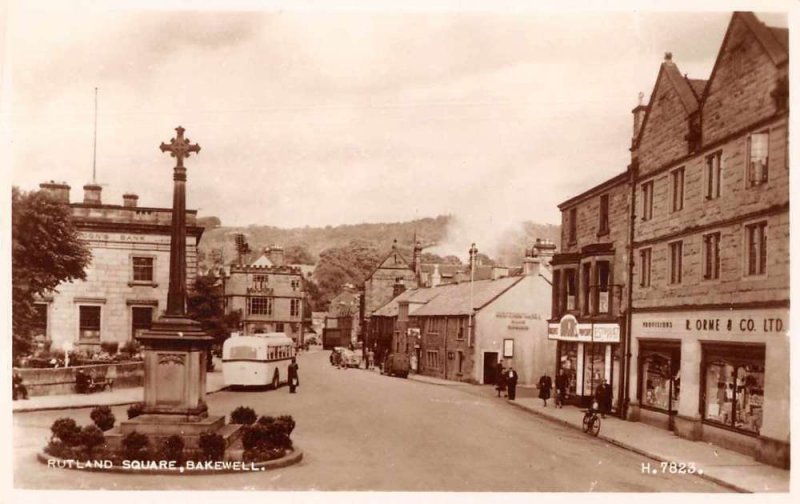 Bakewell England Rutland Square Real Photo Vintage Postcard JF686998