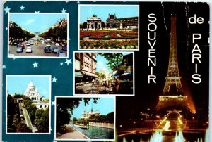 Postcard - Souvenir de Paris, France