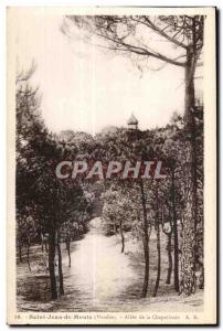 Old Postcard Saint Jean de Monts (Vendee) Allee of Chapellenie