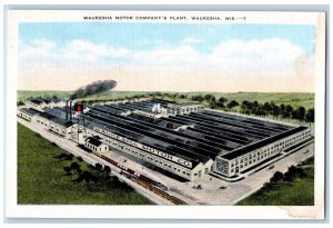 Bird's Eye View Of Waukesha Motor Company's Plant Wisconsin WI Vintage Postcard