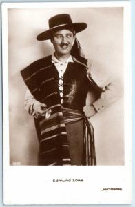 RPPC  American Movie Star EDMUND LOWE  #5122 Iris Verleg ca 1930s Postcard 