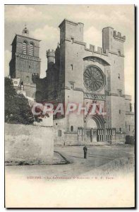 Old Postcard Beziers La Cathedrale