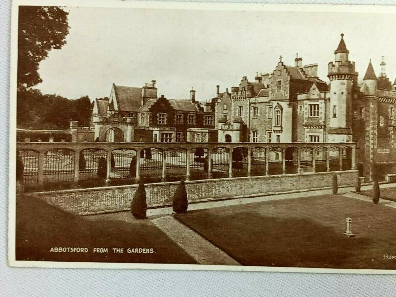 Vintage Postcard Abbotsford from the Gardens