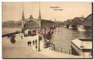 Old Postcard Rotterdam Maasbruggen