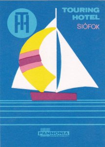 Hungary Siofok Touring Vintage Luggage Label sk3863