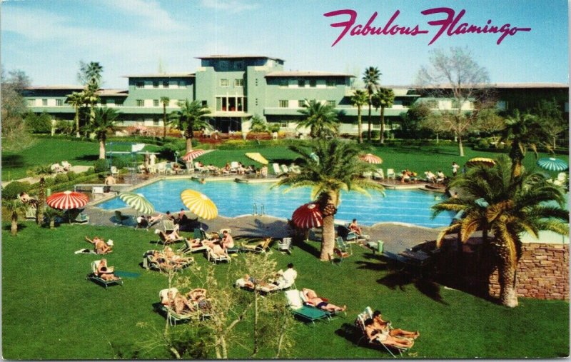 Fabulous Flamingo Las Vegas NV Nevada Pool Unused Postcard F38