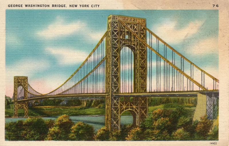 US    PC1619  GEORGE WASHINGTON BRIDGE, NEW YORK CITY
