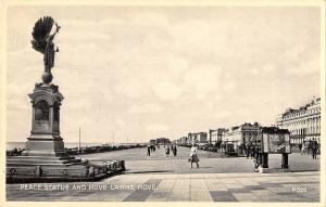 uk29115 peace statue and hove lawns real photo uk