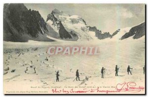 Old Postcard Massif du Dauphine Pelvoux La Barre des Ecrins and Glacier White