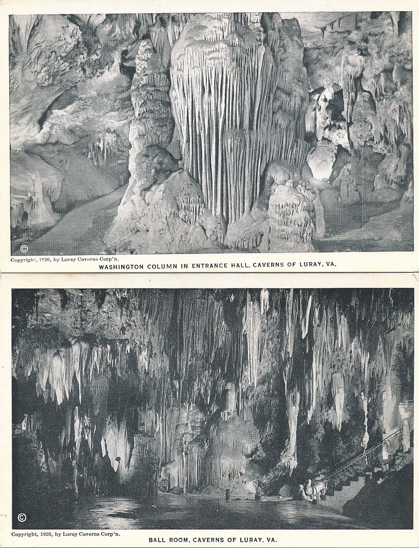 cards) Beautiful Caverns of Luray VA Virginia Caves Geological