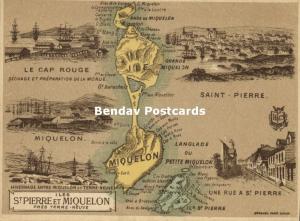 Saint Pierre and Miquelon, MAP Trade Card (1920s)