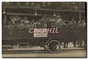 PHOTO CARD Bus Cafe Bauer Berlin 1936