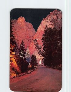 Postcard Pillars of Hercules at Night South Cheyenne Cañon Colorado Springs CO