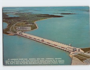 Postcard St. Lawrence Power Dam