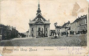 Czech Republic Uherský Brod main square 1910