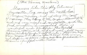 MS Venus Bergen Steamship Company Ship Postcard