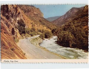 Postcard Mighty King River, Kings Canyon, California