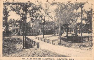 Delaware Ohio Delaware Springs Sanitarium Vintage Postcard AA56640