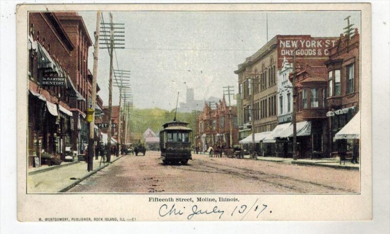 Illinois  Moline    15th Street,  Dr.Ryder Dentist, New York St. Dry Goods