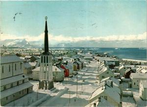 CPM AK View of the town with the Cathedral NORWAY (829797)