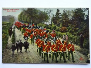 Scotland Military THE HIGHLAND LIGHT INFANTRY REVIEW ORDER c1908 by M Ettlinger