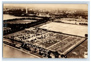 1900's-10's RPPC Bird's Eye View Tourist Camp Washington DC. Postcard P1E