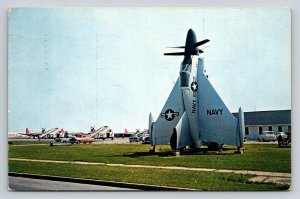 Convair XFY-1 Pogo VTOL Navy Aircraft Postcard Norfolk NAS VA 1961 Posted